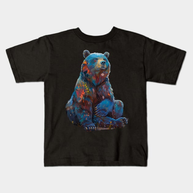 Grizzly Bear Sensational Strength Kids T-Shirt by xXYazzyChanArtsXx